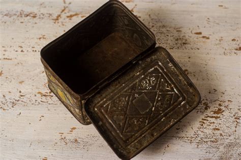 vintage metal tin boxes